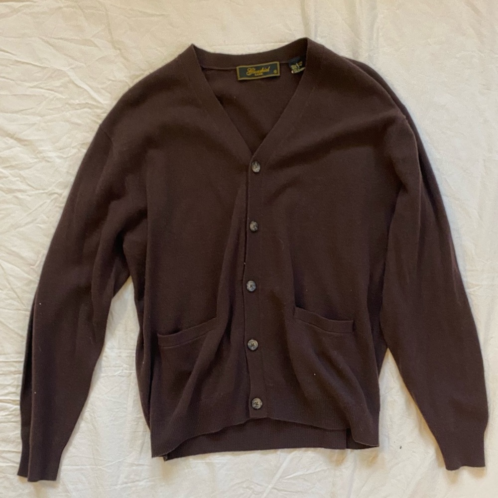 GLENSHIEL LUXE BROWN CASHMERE SWEATER
